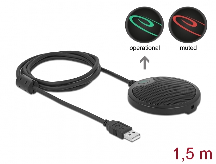 Delock USB Kondensator Mikrofon Omnidirektional für Konferenzen #1 