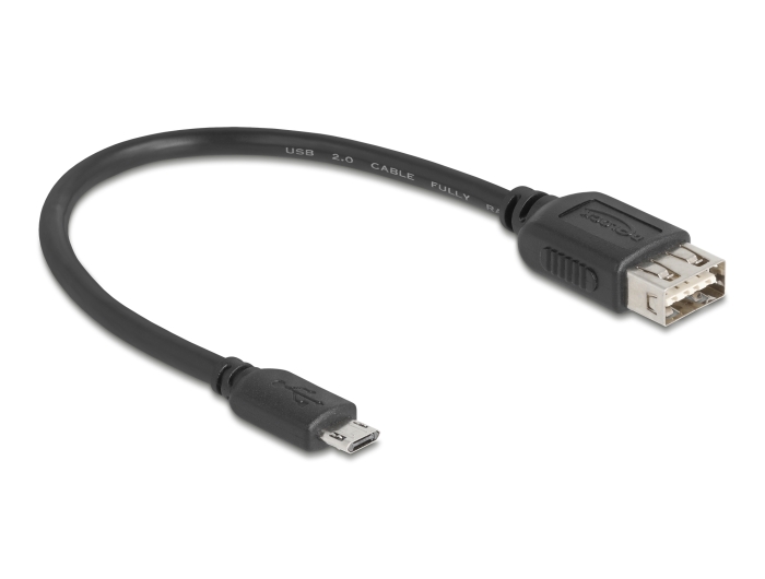 Delock USB 2.0 Kabel EASY USB Typ Micro-B Stecker zu EASY USB Typ-A Buchse 0,2 m #2 