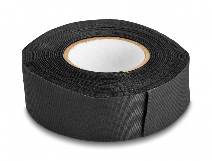 Delock Gewebeband 25 m x 25 mm reißbar selbstklebend schwarz #1 