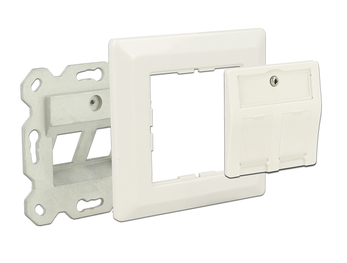 Delock Keystone Anschlussdose 2 Port #13 