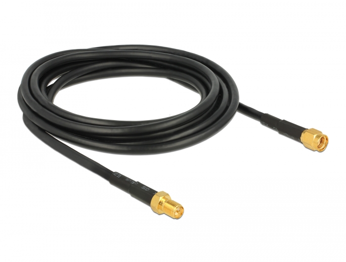 Delock Antennenkabel RP-SMA Stecker > RP-SMA Buchse CFD/RF200 3 m low loss #2 