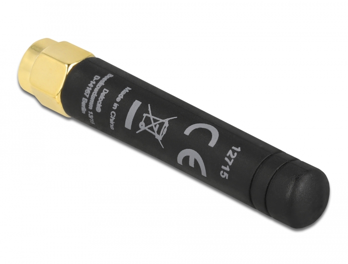 Delock LPWAN 868 MHz Antenne SMA Stecker 1,6 dBi omnidirektional starr schwarz #3 