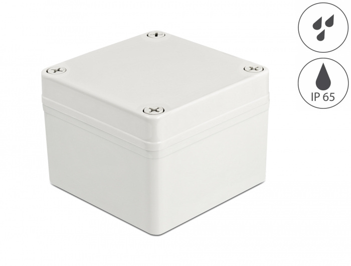 Delock Installationsgehäuse IP65 wasserdicht 100 x 100 x 75 mm grau #1 