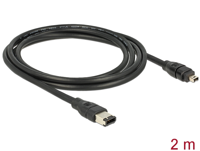 Delock Kabel FireWire 6 Pin Stecker > 4 Pin Stecker 2 m #2 