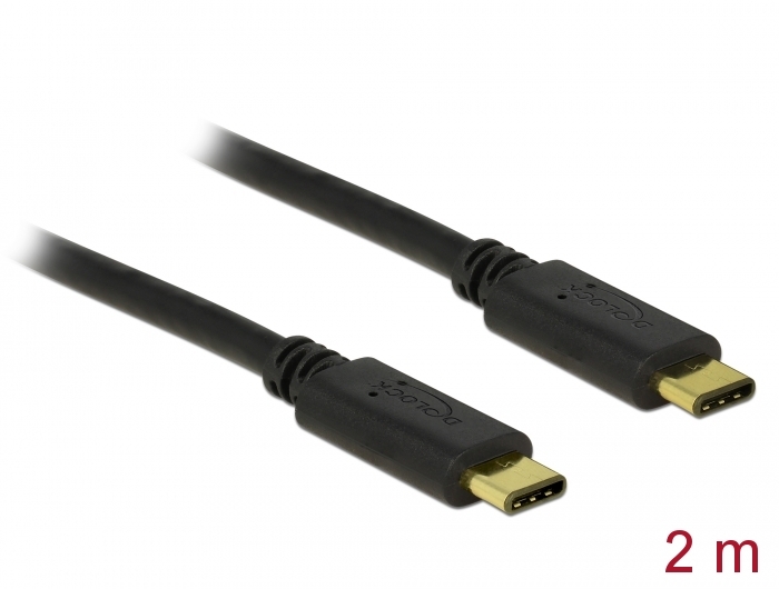 Delock USB 2.0 Kabel Type-C zu Type-C 2 m 3 A #5 