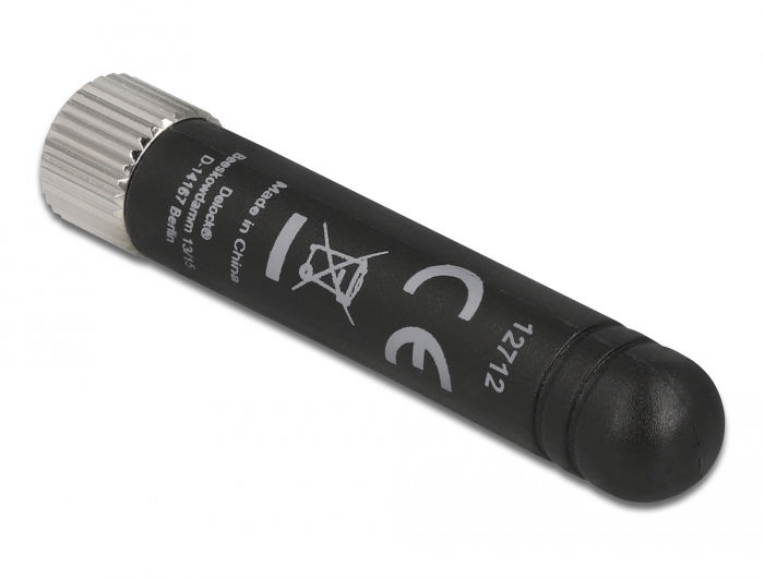 Delock ISM 433 MHz Antenne SMA Stecker -0,5 dBi omnidirektional flexibel schwarz #3 