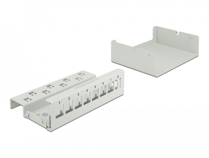 Delock Keystone Patchpanel 8 Port grau #3 