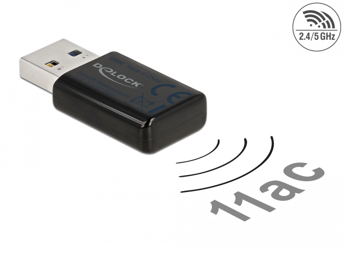 Delock USB 3.0 Dualband WLAN ac/a/b/g/n Micro Stick 867 + 300 Mbps #1 