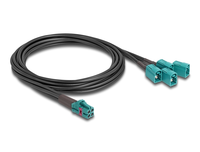 Delock Kabel Mini FAKRA Z Buchse quad zu 4 x FAKRA Z Buchse B-Typ #2 