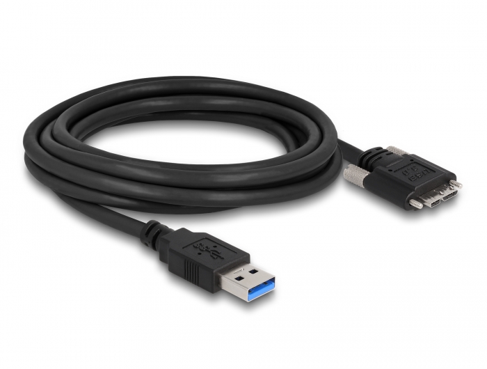 Delock Kabel USB 3.0 Typ-A Stecker zu Typ Micro-B Stecker mit Schrauben 3 m #2 