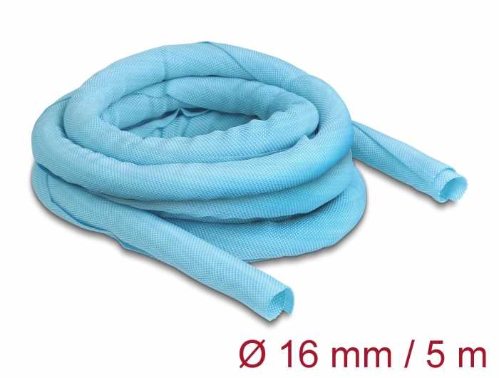 Delock Gewebeschlauch selbstschließend hitzebeständig 5 m x 16 mm blau #1 