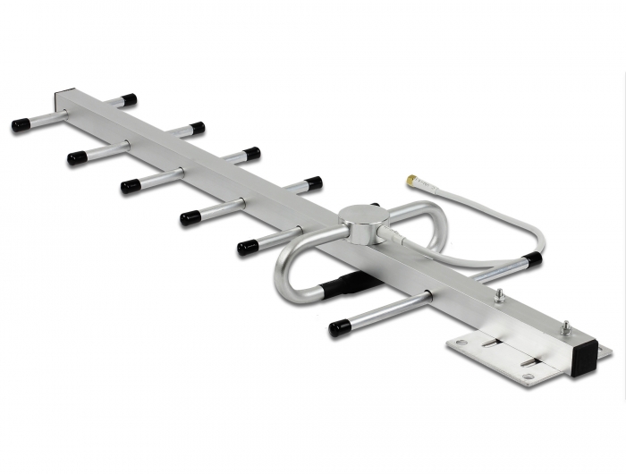 Delock LPWAN 806 - 896 MHz Yagi Antenne SMA Stecker 10 dBi starr direktional Wand- und Mastmontage outdoor #3 