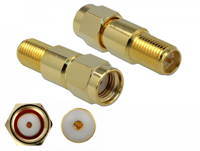Delock Adapter RP-SMA Stecker zu RP-SMA Buchse 3 GHz #1 