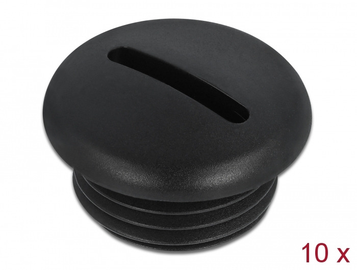 Delock Verschlussstopfen M16 x 1,5 schwarz 10 Stück #1 