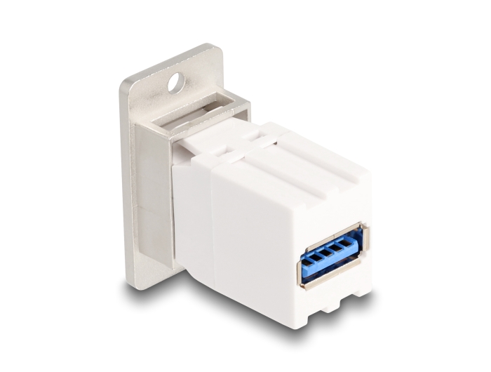 Delock Panel Mount Kupplung USB 5 Gbps Typ-A Buchse zu USB Typ-A Buchse konisch #4 