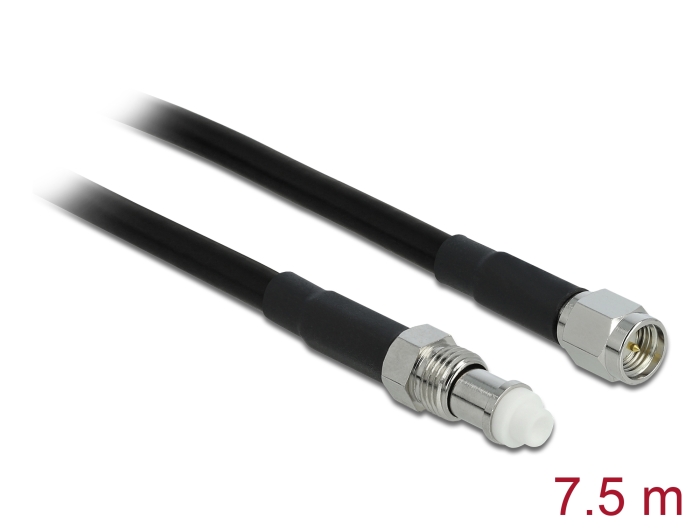 Delock Antennenkabel FME Buchse > SMA Stecker RG-58 7,5 m #1 