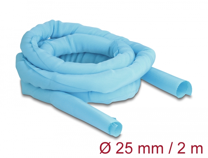 Delock Gewebeschlauch selbstschließend hitzebeständig 2 m x 25 mm blau #1 