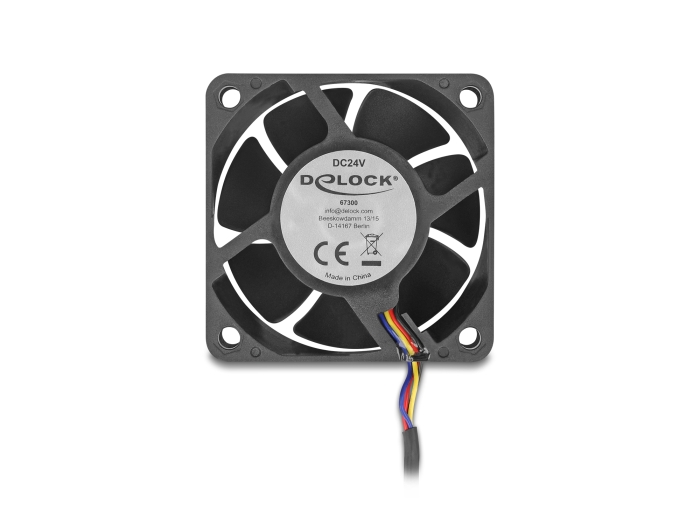 Delock Axiallüfter 24 V DC, 60 x 60 x 25 mm schwarz #3 