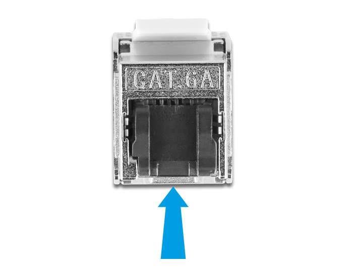 Delock Kabel RJ45 Stecker feldkonfektionierbar zu Keystone Modul RJ45 Buchse Cat.6A 50 cm #3 