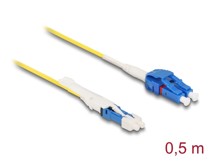Delock LWL Kabel CS Stecker zu LC Duplex UPC Singlemode G657A2 / OS2 Uniboot 0,5 m #1 