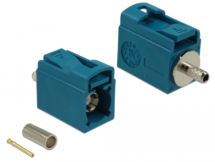 Delock FAKRA Z Buchse 21 mm (kurz) zum Crimpen #1 