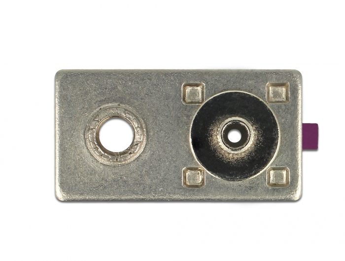 Delock FAKRA D Stecker Federpin zum Crimpen 1 vorgestanztes Loch #2 