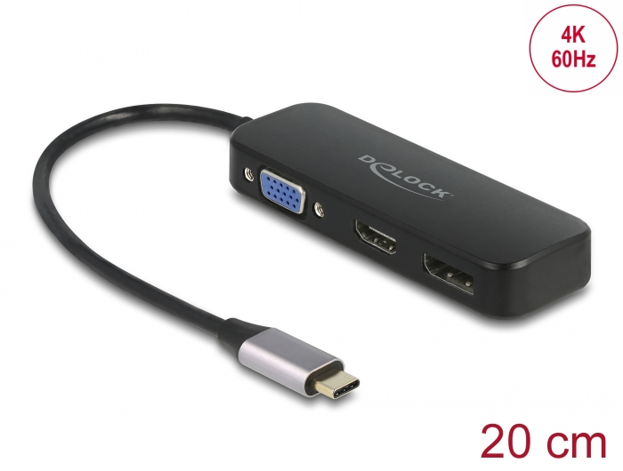 Delock USB Type-C™ Adapter zu VGA / HDMI / DisplayPort 4K 60 Hz #1 