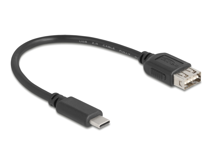 Delock USB 2.0 Kabel USB Type-C™ Stecker zu EASY USB Typ-A Buchse 0,2 m #2 