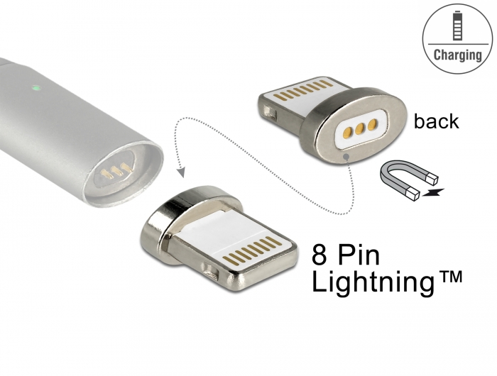 Delock Magnetischer Adapter 8 Pin Lightning™ Stecker #1 