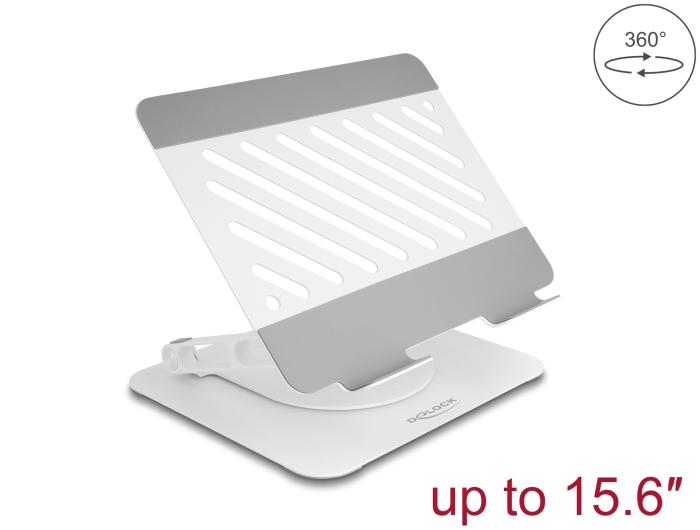 Delock Tablet und Notebook Standhalterung verstellbar Aluminium - 360° drehbar #1 