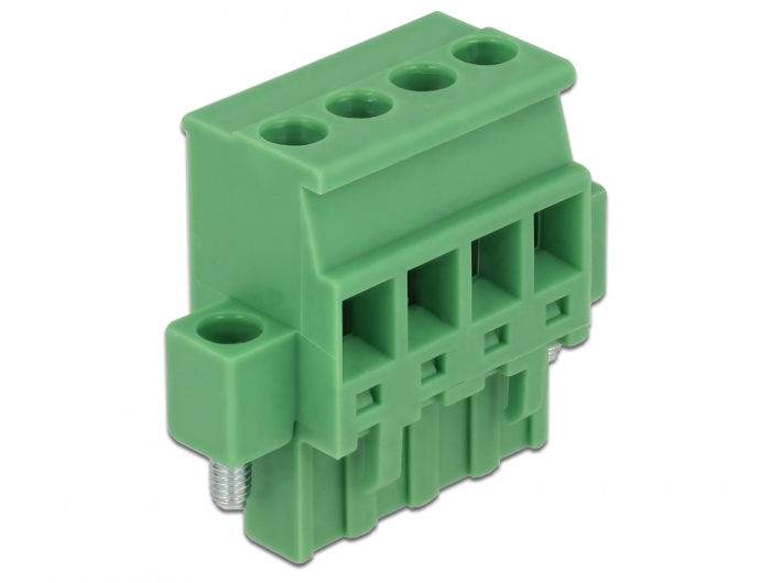 Delock Terminalblock Set für Hutschienen 4 Pin mit Schraubverriegelung #2 