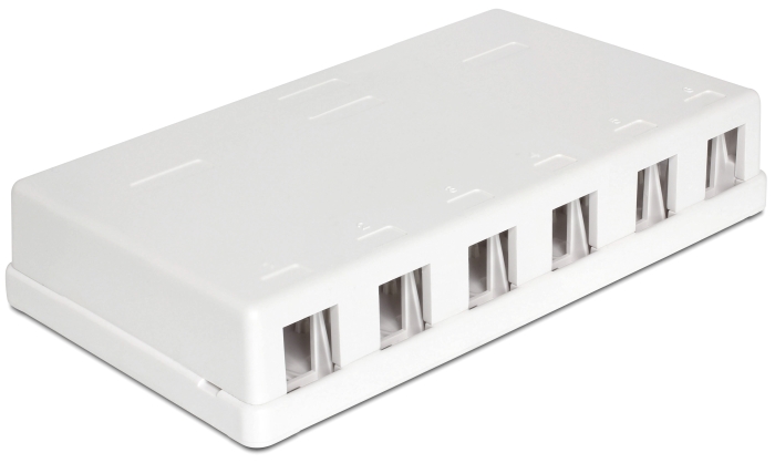 Delock Keystone Leergehäuse 6 Port #3 