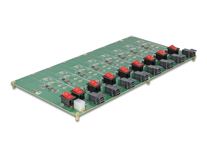 Delock M.2 Testboard für 8 x M.2 NVMe Key M SSD mit SFF-8643 Anschluss #2 