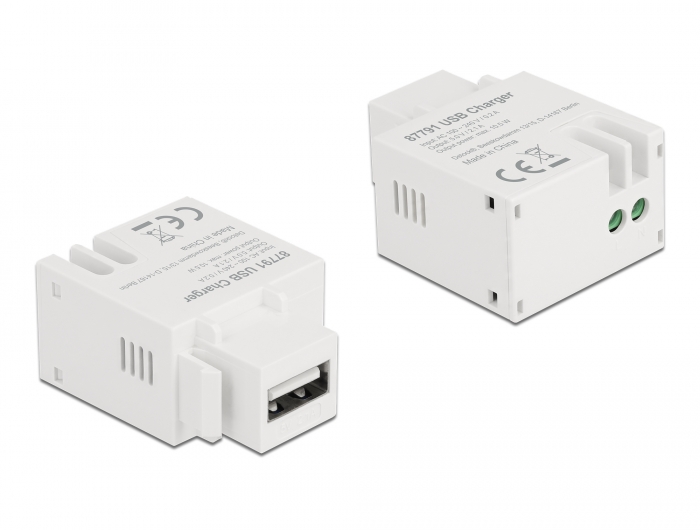 Delock Keystone Modul mit USB Typ-A Ladebuchse 2,1 A weiß #2 