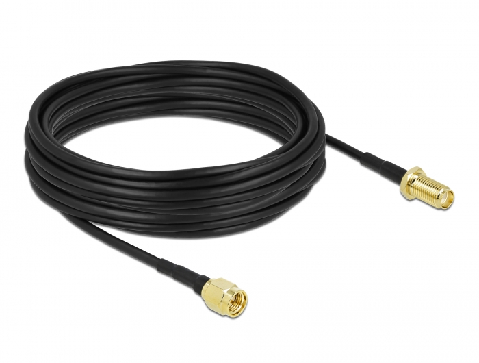 Delock Antennenkabel SMA Stecker zu SMA Buchse LMR/CFD100 10 m low loss #2 