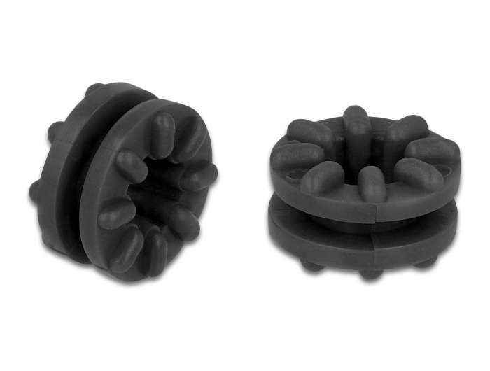 Delock Anti Vibrations Tülle schwarz 10 Stück #2 