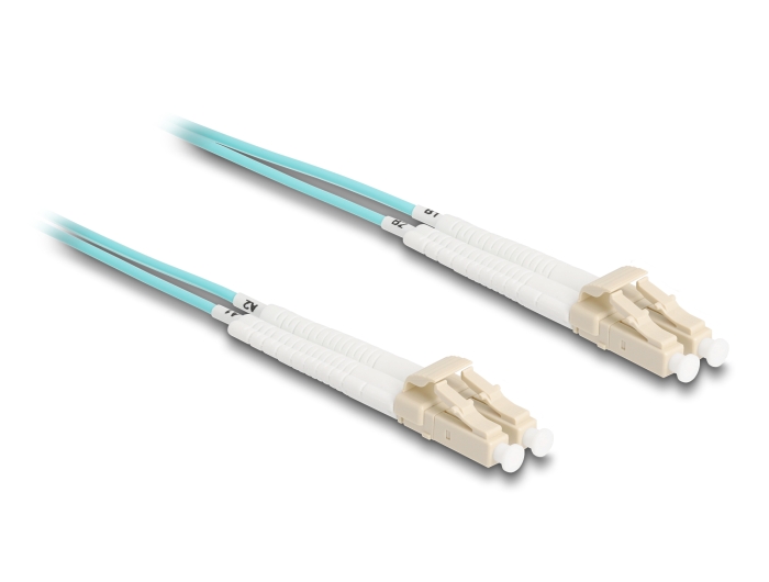 Delock LWL Kabel LC Duplex zu LC Duplex Multimode OM3 winkelbar 5 m #4 