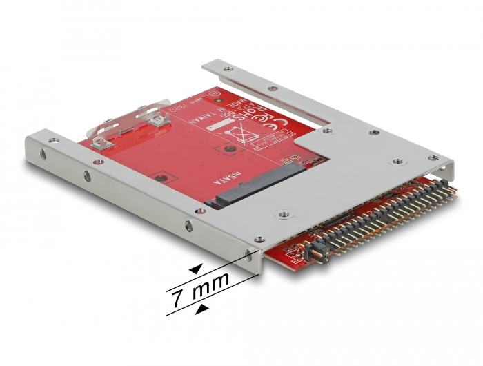 Delock Konverter IDE 44 Pin > mSATA mit 2.5″ Rahmen - 7 mm #1 
