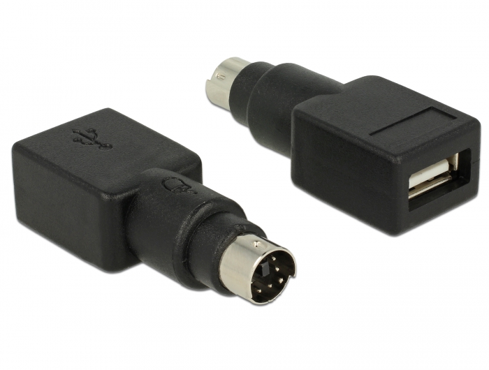 Delock Adapter PS/2 Stecker > USB Typ-A Buchse #1 