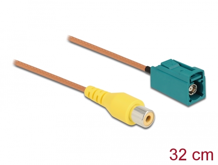 Delock Kabel FAKRA Z Buchse > Cinch Buchse RG-179 32 cm #1 