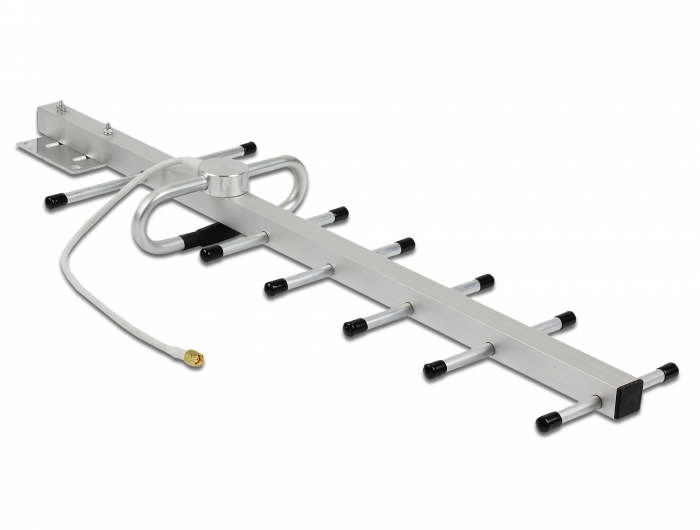Delock LPWAN 806 - 896 MHz Yagi Antenne SMA Stecker 10 dBi starr direktional Wand- und Mastmontage outdoor #1 