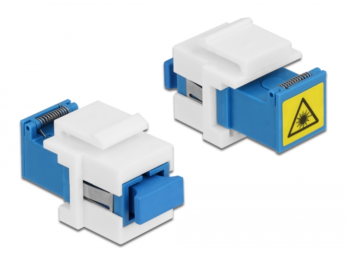 Delock Keystone Modul SC Simplex Buchse zu SC Simplex Buchse mit Laserschutzklappe innen #1 