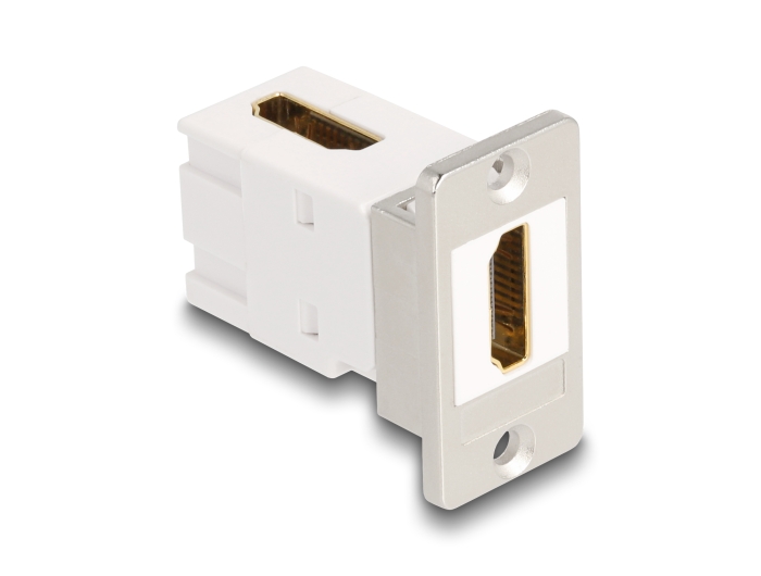 Delock Panel Mount HDMI Buchse zu Buchse 90° gewinkelt 8K 60 Hz konisch #1 