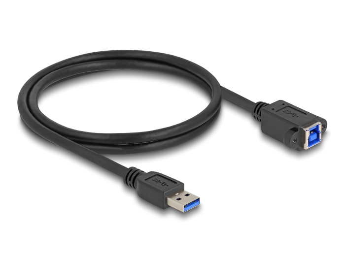 Delock USB 5 Gbps Kabel USB Typ-A Stecker zu USB Typ-B Buchse zum Einbau 1 m schwarz #3 
