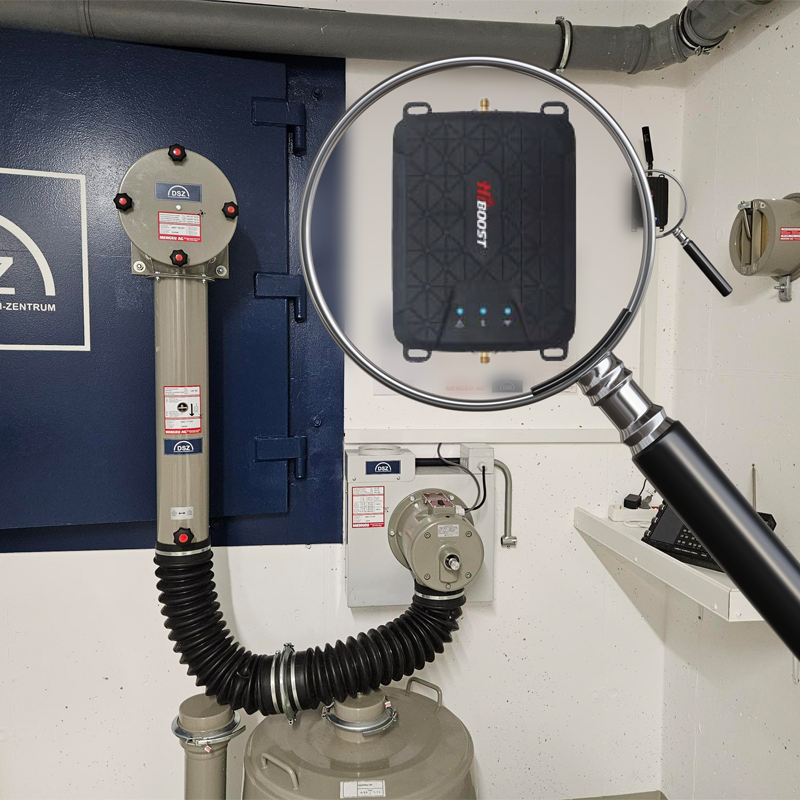 5 Band Signal Booster Set  im Schutzraum