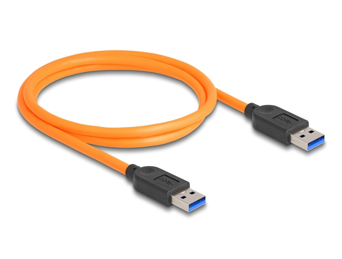 Delock USB 5 Gbps Kabel USB Typ-A Stecker zu USB Typ-A Stecker für Tethered Shooting 1 m orange #2 