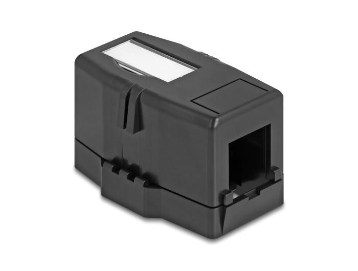 Delock Keystone Leergehäuse 1 Port mit magnetischer Unterseite, schwarz #2 