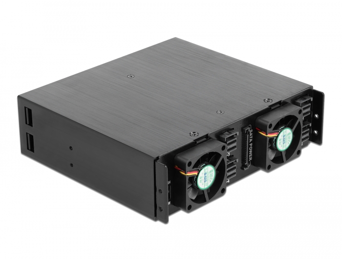 Delock 5.25″ Wechselrahmen für 4 x 2.5″ U.2 NVMe SSD mit abschließbaren Trays #6 