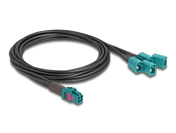 Delock Kabel Mini FAKRA Z Buchse quad zu 4 x FAKRA Z Buchse A-Typ #2 