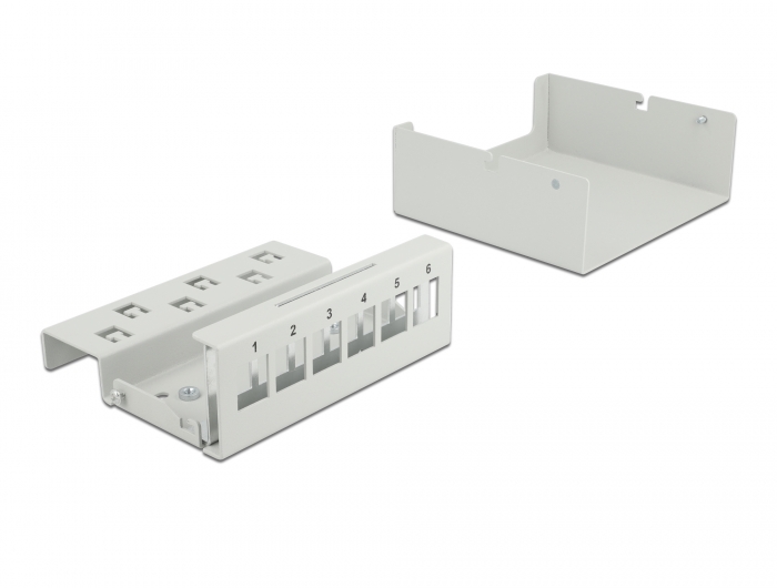 Delock Keystone Patchpanel 6 Port grau #3 